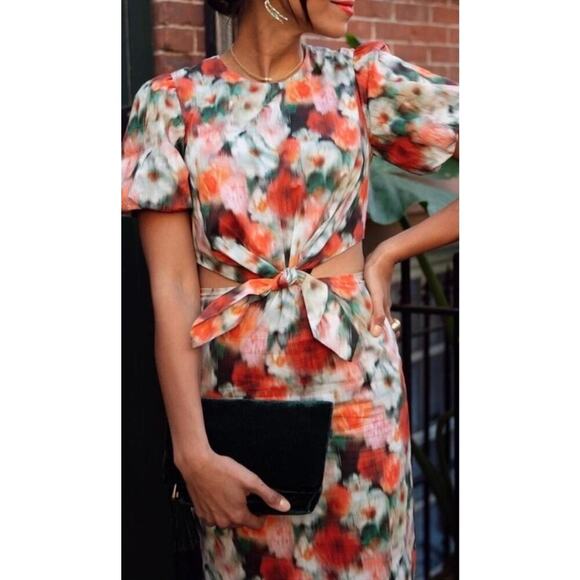 NWT J.Crew Liberty Hazy Days Floral Midi Dress Size 6 - Picture 3 of 14